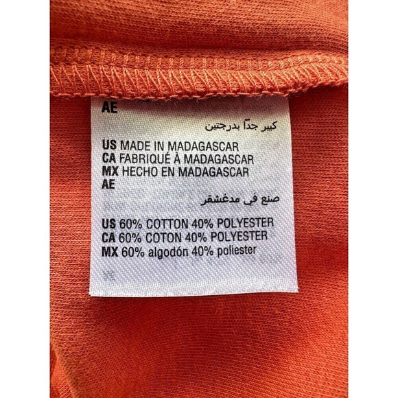 Club Room Men's Polo Shirt Ribbed Trim Short Sleeve Top Flame Orange Size 2XL - Picture 5 of 5